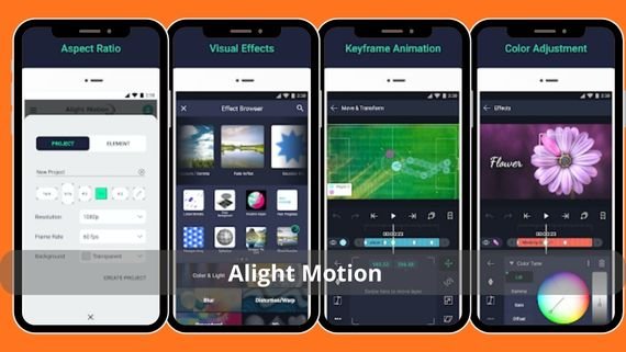 واجهات تطبيق Alight Motion الايت موشن