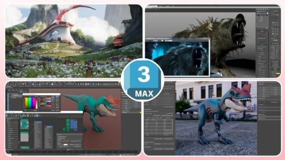 Autodesk 3ds Max interface for high-precision 3D modeling