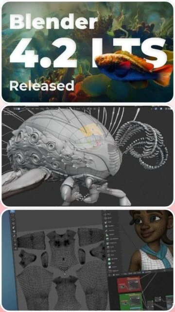 Blender 4.2 LTS Released with sculpting character modeling and UV unwrapping tools