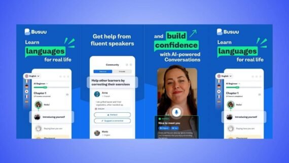 Busuu app learn English with an organized curriculum