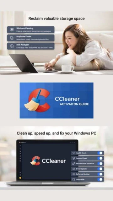 CCleaner reclaims storage with Windows Cleaning, Duplicate Finder.