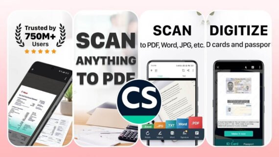 CamScanner app for scanning documents in high quality