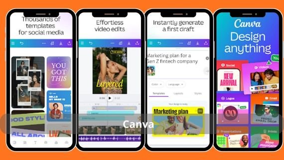 واجهات تطبيق كانفا Canva 