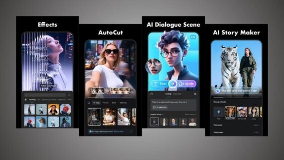 تطبيق CapCut / كاب كات لتحويل السكربت إلى فيديو جاهز بأدوات تحرير سهلة.