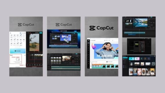 CapCut page with AI tools and ready-made effects