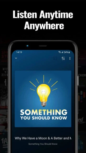 Castbox Listen Anytime. Something You Should Know episode playing.