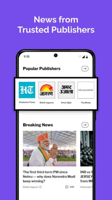 Dailyhunt News from Trusted Publishers Hindustan Times Dainik Jagaran Amar Ujala