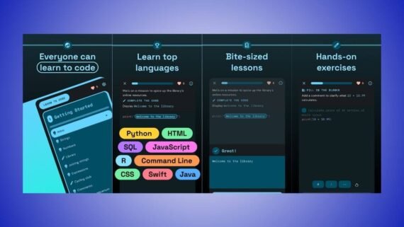شاشة تطبيق إنكود Encode لدروس برمجة قصيرة بدون إنترنت
