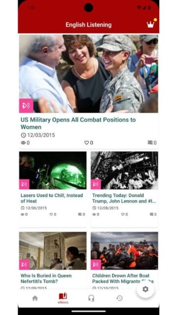 English Listening - 6mins features US military lasers Trump news for improving listening skills