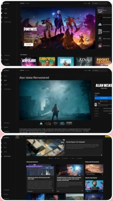 Epic Games Launcher Fortnite Alan Wake Remastered Unreal Engine news and updates