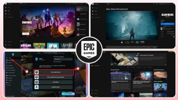 واجهة Epic Games إيبك جيمز لتشغيل الألعاب المبنية على Unreal