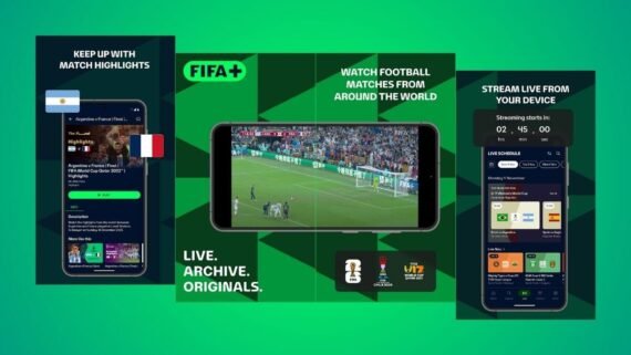 واجهة تطبيق FIFA+ فيفا بلس بقصص ومحتوى كروي عالمي