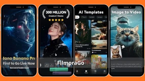 واجهة تطبيق FilmoraGo 