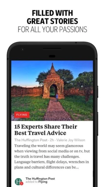 Flipboard Filled with great stories for all passions like travel advice from Huffington Post