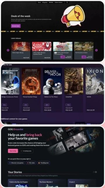 GOG Deals of the week discounts on Sinsong Resident Evil 3 Dreamlist for favorite games