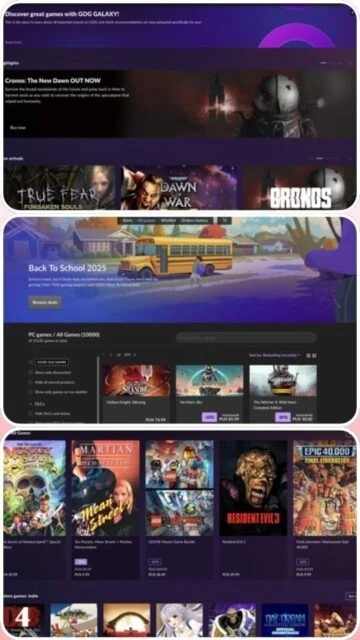 GOG Discover great games like Cronos True Fear Dawn of War Back To School 2025