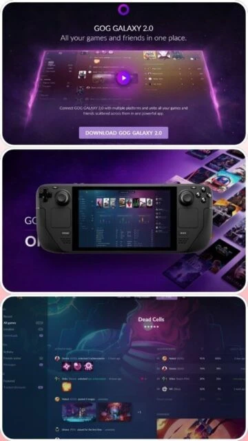 GOG GALAXY 2.0 unites games friends across platforms with library activity feed stats