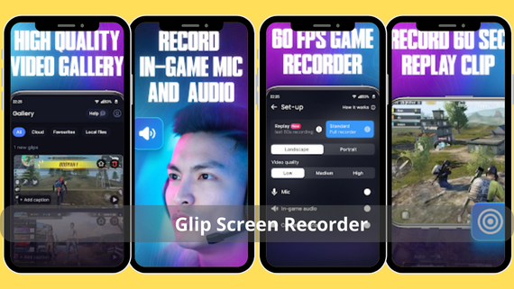 Glip Screen جيلب سكرين تسجيل شاشة