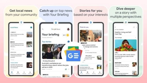 Google News app for aggregating global news with smart customization