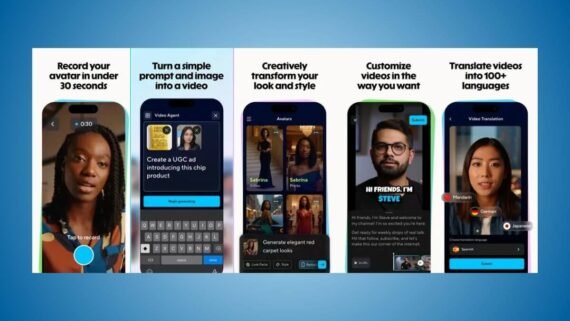 واجهات تطبيق HeyGen هيجين لإنشاء متحدثين افتراضيين يحولون النص إلى كلام واقعي مع ميزات متعددة لإنشاء الفيديو