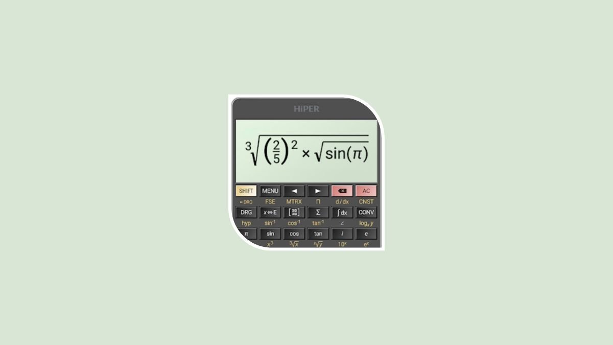 HiPER Scientific Calculator – Advanced algebraic graphing calculator