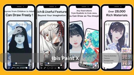 واجهة تطبيق Ibis Paint X