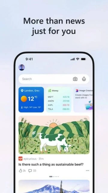 MSN More than news just for you with London weather Money stocks and sustainable beef story