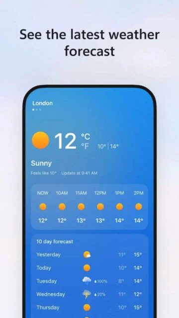 MSN See the latest weather forecast for London 12°C sunny with hourly 10-day details