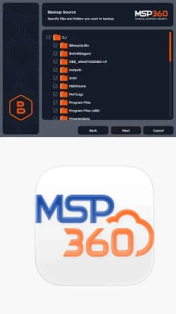 MSP360 Backup Screenshot