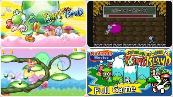 لعبة سوبر ماريو وورلد 2: يوشي آيلاند / Super Mario World 2: Yoshi’s Island فن كرتوني وألغاز ذكية