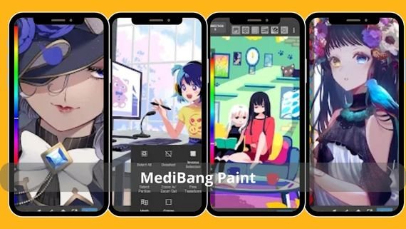 واجهة تطبيق MediBang Paint – ميدي بانج بينت