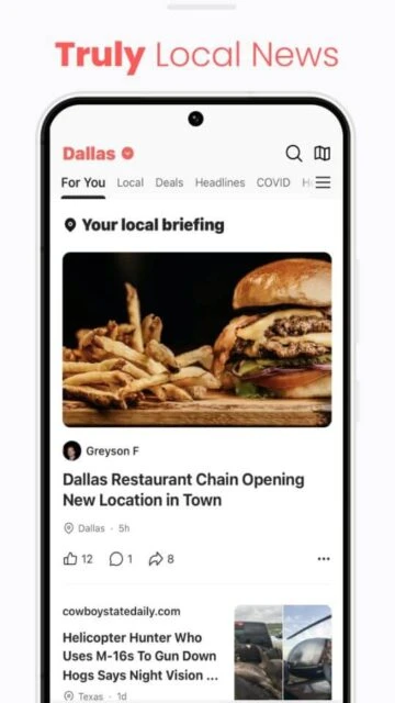 NewsBreak Truly Local News for Dallas with restaurant openings local briefings and updates
