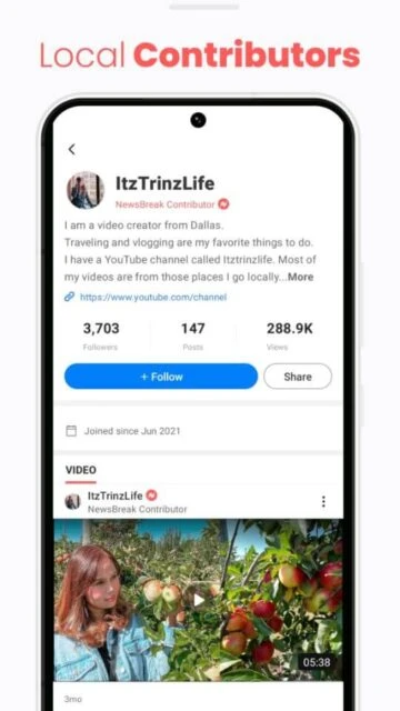 NewsBreak Local Contributors like ItzTrinzLife share videos posts from Dallas community