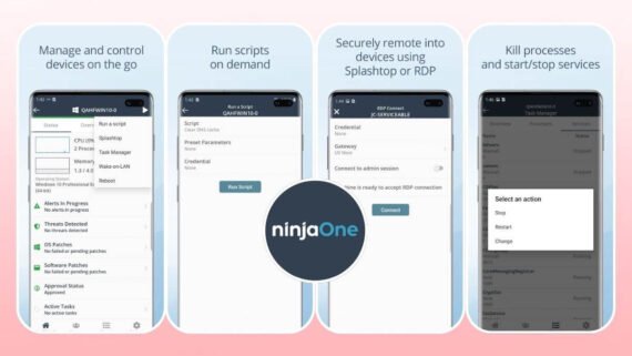 تطبيق نينجا وان NinjaOne لإدارة نقاط النهاية مع وصول عن بعد وأتمتة ذكية