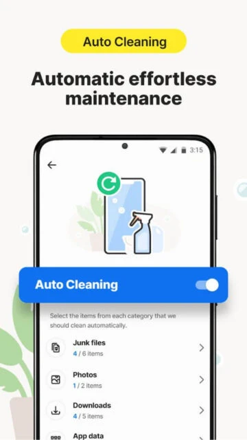 Norton Cleaner Auto Cleaning enables effortless maintenance for junk files photos downloads daily
