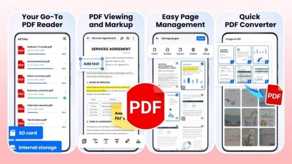 Lightweight PDF Reader Editor app