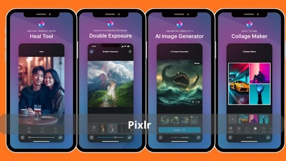 واجهة تطبيق Pixlr — بكسلر