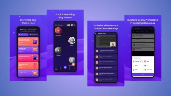 عرض داخل تطبيق بروجرامنج هيرو Programming Hero بأسلوب تعليمي مرح