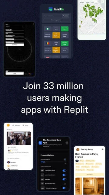 Replit app examples. Join 33M users making apps with Replit.