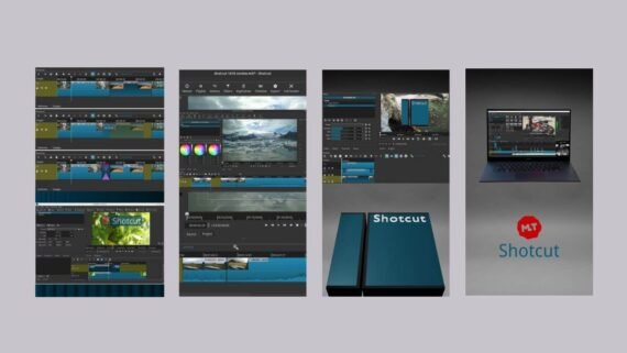 Shotcut workspace with filters and a multi-track timeline