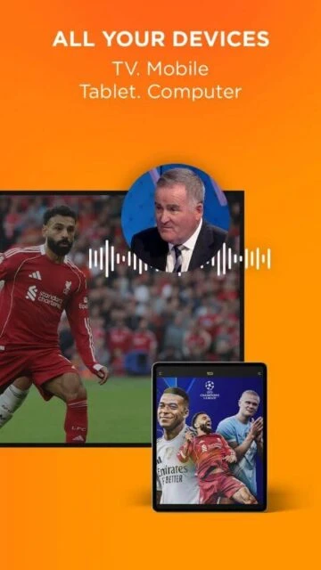 TOD on all devices. TV, mobile, tablet, computer sync.