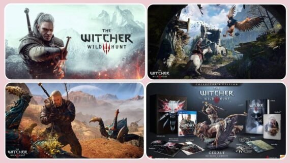 The Witcher 3 wide European forest and a monster hunter in a legendary atmosphere