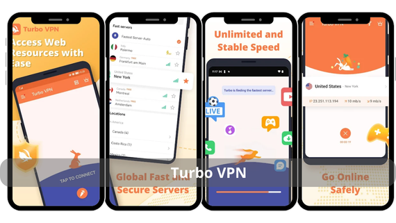 واجهة تطبيق في بي ان VPN — توربو في بي إن