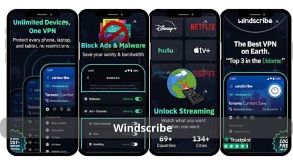 تطبيق Windscribe لتشغيل في بي ان