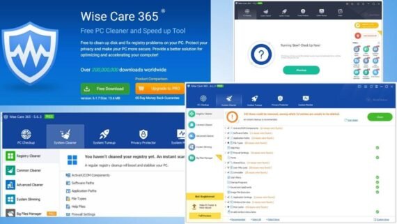 برنامج وايز كير 365 Wise Care 365 لإدارة النظام وتشفير الملفات وتحسين الأداء