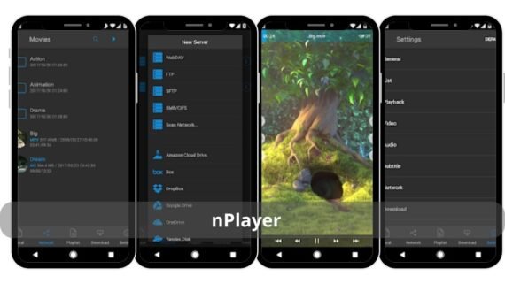 nPlayer app interface