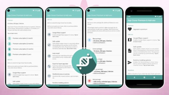 تعديل أذونات وحزم التطبيقات المستنسخة في تطبيق App Cloner Premium