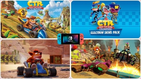 شخصيات كراش الشهيرة على الحلبة في لعبة Crash Team Racing Nitro-Fueled