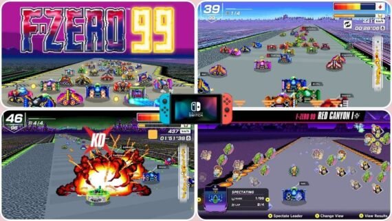 سباقات باتل رويال عالية السرعة في لعبة F-Zero 99