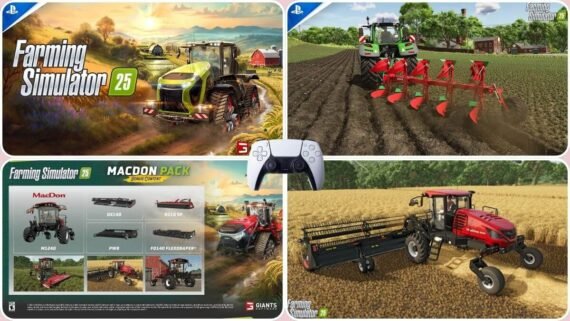 مزارع واسعة وآلات زراعية حديثة في لعبة Farming Simulator 25